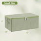 Fabric Storage Bins with Zipper Lids