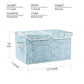 Large Stackable Storage Bins with Lids Fabric Decorative Storage Box Cubes Organizer Containers Baskets with Cover Handles Divider for Bedroom Closet Living Room 17.3x11.8x9.8 Inch 3 Pack (3 Count)