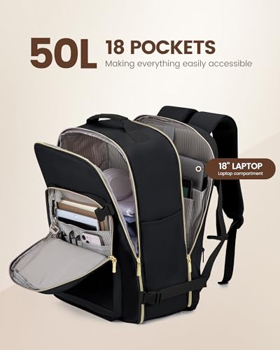 Travel Backpack for Women & Men 50L