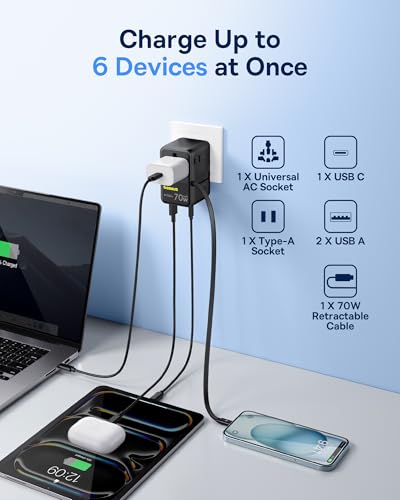 70W Universal Travel Adapter