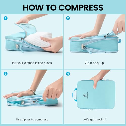 Compression Packing Cubes for Suitcases (7 Count)