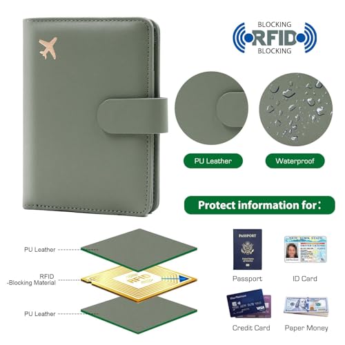 Premium Leather Passport Holder Covers Case