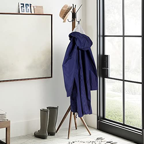 Waterproof Rain Poncho for Women Packable Hooded Raincoat with Pocket