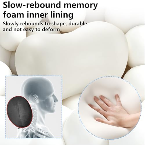 Car Neck Pillow Seat Ergonomic Design Memory Foam (2 Count)