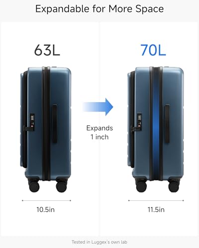 Checked Top Opening Suitcase