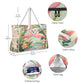 Large Beach Bags Totes Canvas Tote Shoulder Bag Soft Wave Water Resistant Bags for Gym Travel Daily Ocean
