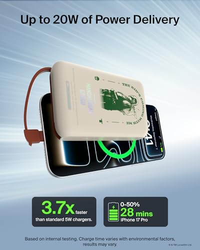 Disney Mandalorian and Grogu 10000mAh 20W USB C Power Bank Charger