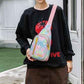 Small Sling Bag For Women Men Casual Crossbody Sling Backpack