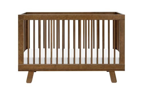 Hudson 3-in-1 Convertible Baby Crib, Natural Walnut
