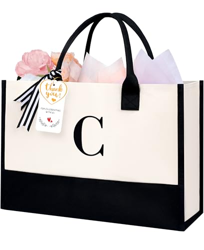 Initial Tote Bag