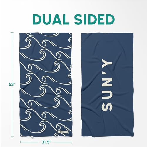 Waffle Microfiber Beach Towel