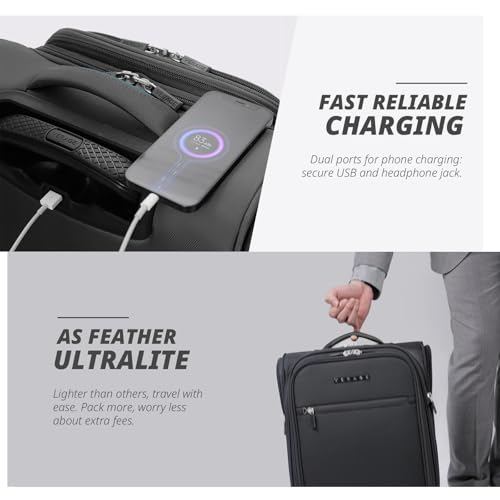 Underseat Carry On Luggage with Wheels