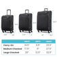 4 KIX 2.0 Expandable Softside Luggage with Spinner Wheels