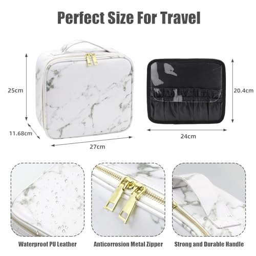 Makeup Bag with Mirror and Light