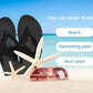 Flip Flops for Women Arch Support Summer Beach Sandals Black Size 12