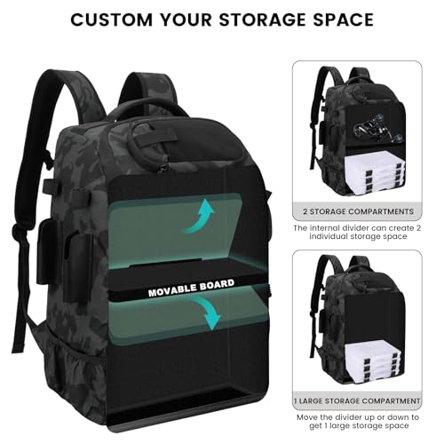 Fishing Backpack with Rod Holders 4 Tackle Boxes