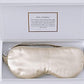 ZIMASILK Adjustable 100% 22 Momme Mulberry Silk Sleep Mask for Sleeping, Filled with Premium Mulberry Silk, Softest & Breathable Eye Sleeping Mask (Beige)