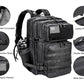 Military Tactical Backpack for Men and Women 45L Army 3 Days Assault Pack Bag Large Rucksack with Molle System Jet Black