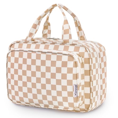 Travel Toiletry Bag for Women Large Hanging Makeup Bag Organizer Toiletries Bag for Full Size Essentials Accessories Cosmetics