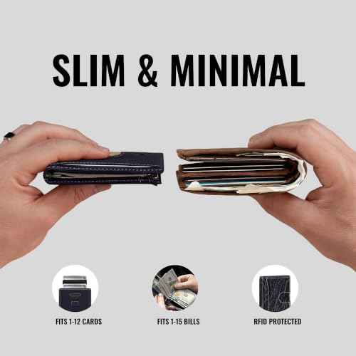 Money Clip Slim Minimalist Wallet for Men
