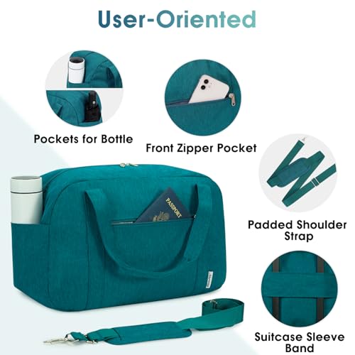 18" Carry on Bag Underseat for Airplane with Wet Pocket Frontier Airlines Personal Item Bag Travel Duffel Bag Small Gym Bag Weekender Overnight for Women and Men