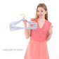 Velvet Hangers 50 Pack Non Slip Heavy Duty Light Blue Rose Gold Hooks (50 Count)