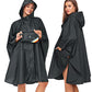Unisex Rain Poncho Hooded Waterproof Raincoat for Adults Women