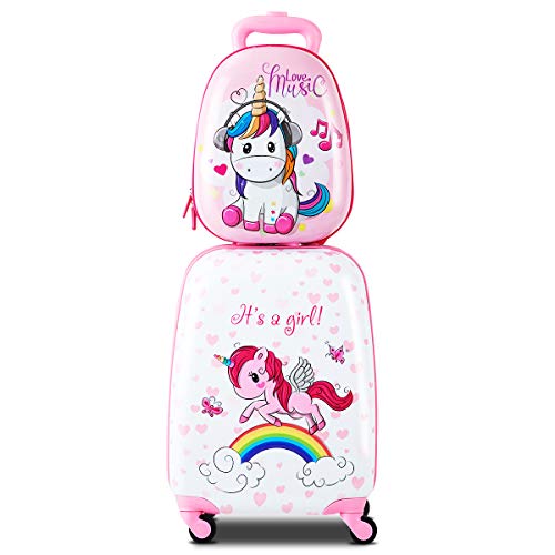 2 Pcs Kids Carry On Luggage (2 Count)