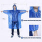 Rain Ponchos with Drawstring Hood Disposable Emergency Poncho for Adults