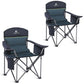 Oversized Fully Padded Camping Chairs with Lumbar Support (2 Count)