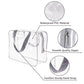 4Pcs Crystal Clear PVC Travel Toiletry Bag Kit for Women Men (4 Count)