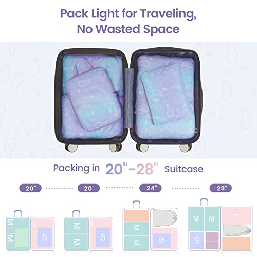 Compression Packing Cubes for Travel (5 Count)