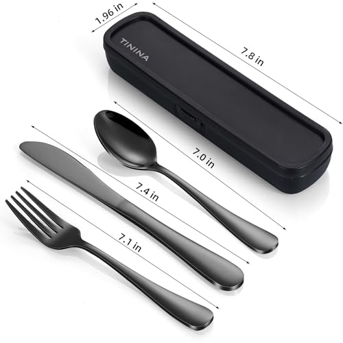 Travel Utensils with Case (4 Count)