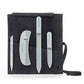 Czech Gray Crystal Glass Nail File Set