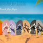 Flip Flops for Women Arch Support Summer Pool Sandals Black Size 9.5
