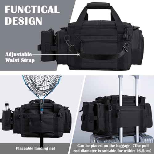 Fishing Tackle Bag with 2PCS 3700 Tackle Boxes