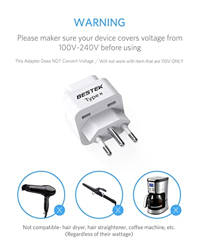 Brazil Travel Plug Adapter (3 Count)