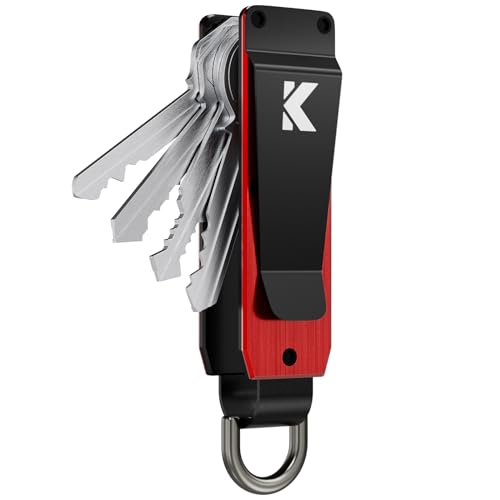 Key Organizer for Men Compact Key Holder Minimalist Key Case Metal Key Chain Key Holder for Keychain Secures 2