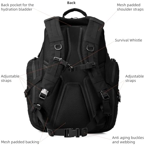 52L 1050D Heavy Duty Tactical Backpack