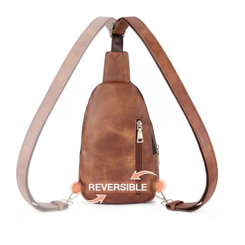 Crossbody Bags for Women Leather Sling Bag for Woman Travel Black