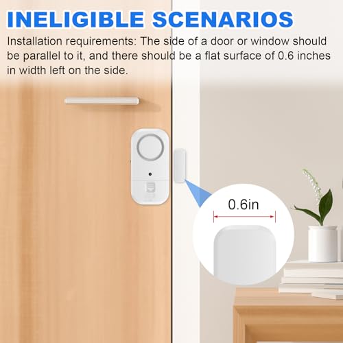 Door Window Alarm Sensors (6 Count)