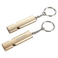 Emergency Survival Whistle Double Tubes Safety Whistle 2 Pack with Keychain for Boating Outdoor Camping Hiking Hunting Sports Dog Training