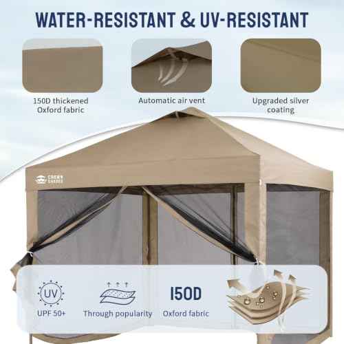 Gazebo 10x10 Pop Up Canopy with Mosquito Netting