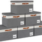 6 Pack Fabric Storage Bins with Lid