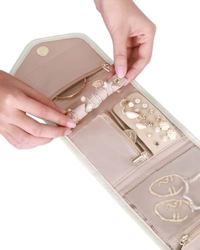 Travel Jewelry Organizer Case Foldable Jewelry Roll