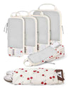 6 Set Compression Packing Cubes for Travel (6 Count)
