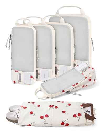 6 Set Compression Packing Cubes for Travel (6 Count)