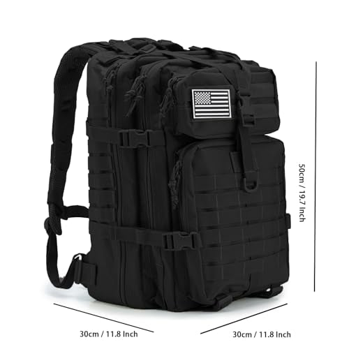 45L Military Tactical Backpacks For Men Camping Hiking Trekking Daypack Bug Out Bag Lage MOLLE 3 Day Assault Pack