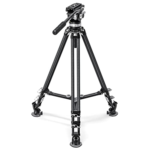 Carbon Fiber Tripod Fluid Head & Middle Spreader LF
