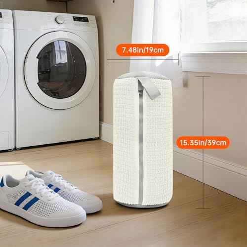 2PCS Ivory White Shoe Washing Machine Bags for All Shoe Types